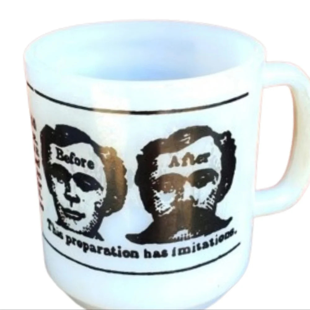 Dykes Beard‎ Elixir milk glass Mug